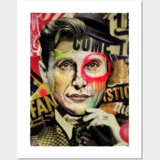 Vintage Mads Mikkelsen Graffiti Collage Posters and Art